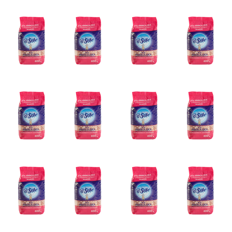 Sól himalajska gruboziarnista jodowana 600 g O'Sole X12